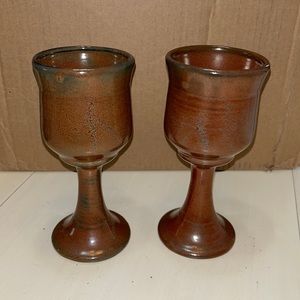 Earthen Art Pottery Goblets